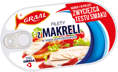 a can of mackerel filets in tomato sauce